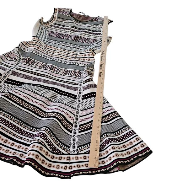 Diane von Furstenberg Eleanor Dress Large Jacquard A-Line Banded DVF NWOT - Picture 11 of 11